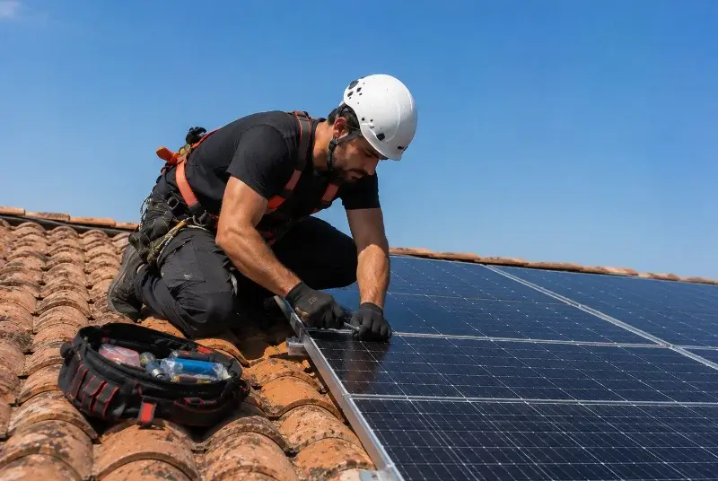 Maintenance et monitoring de panneaux solaires à Blan