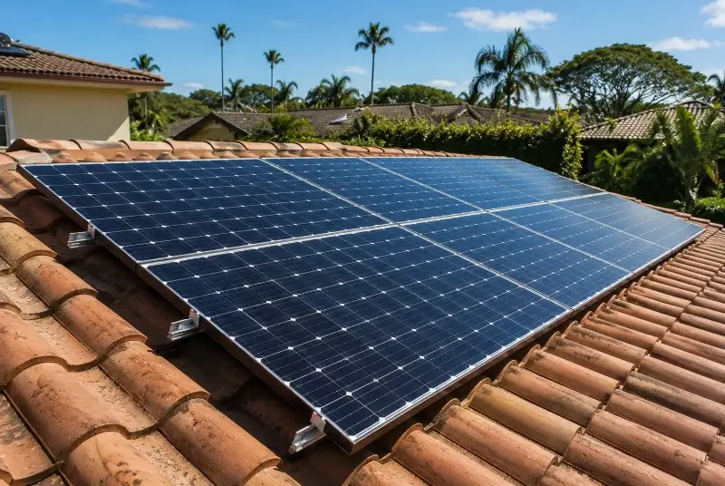 Installation de panneaux solaires à Blan